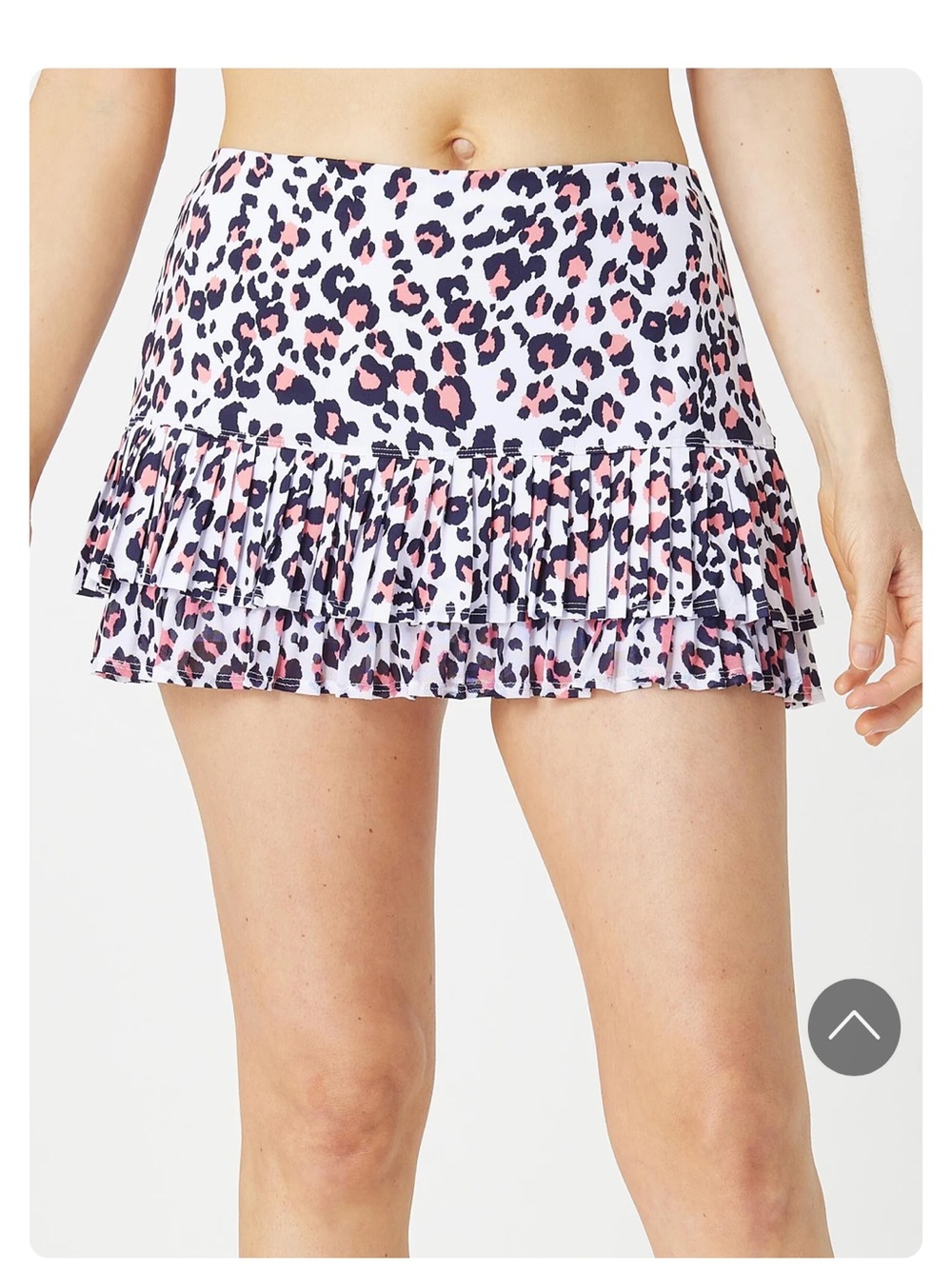 Tail Prismic Kacie Pink Leopard Ruffle Skort M 🎾
